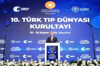 Sağlık Bakanı Memişoğlu "10. Türk Tıp Dünyası Kurultayı"nda konuştu