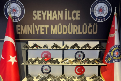 ADANA'DA 32 SİLAH ELE GEÇİRİLDİ