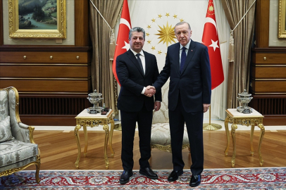 Cumhurbaşkanı Erdoğan, IKBY Başbakanı Barzani'yi kabul etti