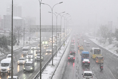 İstanbul'da kuvvetli rüzgar ve kar alarmı