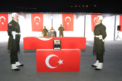 Pençe-Kilit şehidi Uzman Çavuş  Mustafa Bazna dualarla uğurlandı