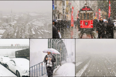 İSTANBUL'DA KAR ETKİSİNİ ARTIRDI