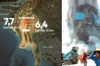 MYANMAR'DAKİ DEPREM, KOMŞU  ÜLKELERDE YIKIMA NEDEN OLDU