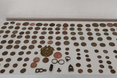 Tekirdağ'da kaçak 184 sikke ele geçirildi