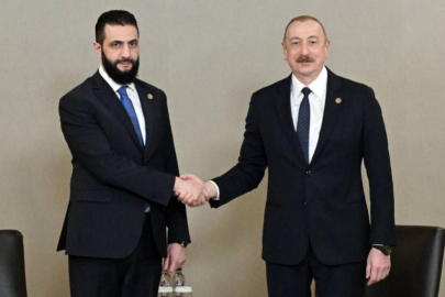 Aliyev ile eş-Şara Antalya'da görüştü