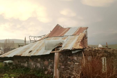 Kars'ta fırtına ve hortum etkili oldu