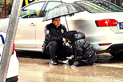 Polis memurundan alkışlanacak hareket