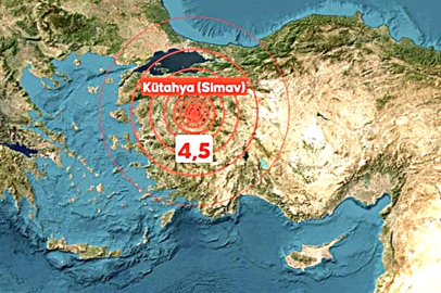 Kütahya'da 4,5 büyüklüğünde deprem