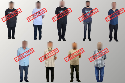 KIRMIZI BÜLTENLE ARANAN 9 KİŞİ GETİRİLDİ